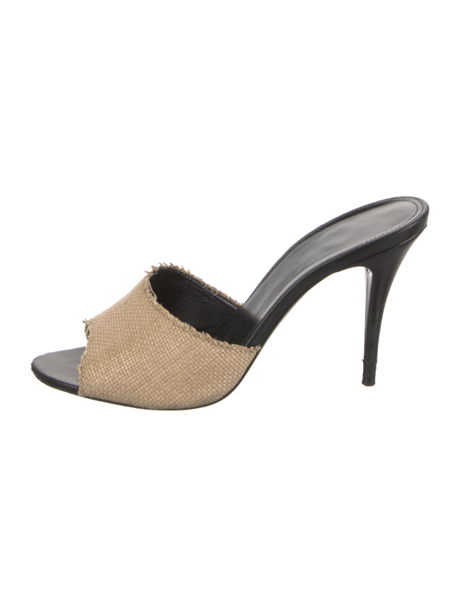 Saint Laurent Straw Slides